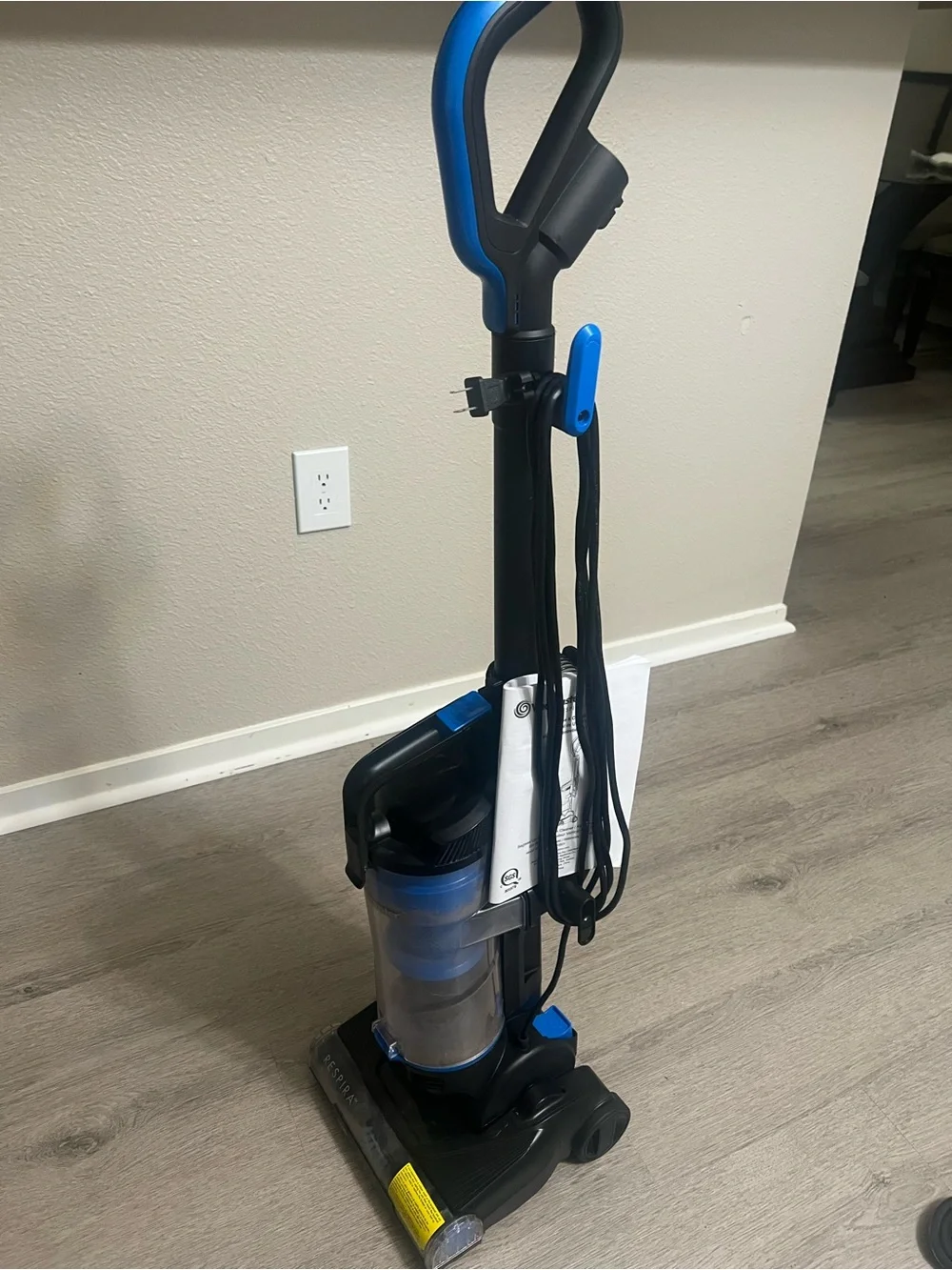 Upright Bagless Vacuum Cleaner - Black & Blue
